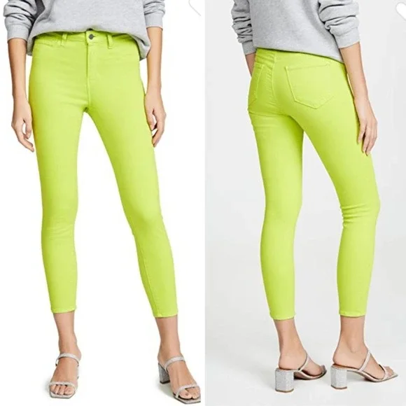 L'Agence Margot High Rise Skinny Jeans in Blue